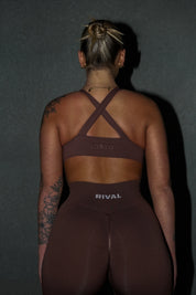 'VIPER' DEEP V CROP - COCOA